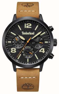 Timberland Men's Louden (44mm) Black Dial / Tan Leather Strap TDWGF2182201