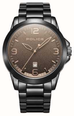 Police CLIFF Quartz Date (47mm) Black Dial / Black Stainless Steel Bracelet PEWJH2194504