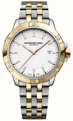 Raymond Weil Tango Classic Quartz (41mm) White Dial / Two-Tone Stainless Steel Bracelet 8160-STP-30041
