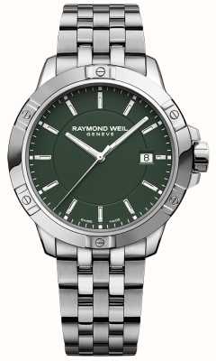 Raymond Weil Tango Classic Quartz (41mm) Green Dial / Stainless Steel Bracelet 8160-ST-52041