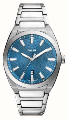 Fossil Men's Everett (42mm) Blue Dial / Stainless Steel Bracelet FS6054