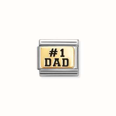 Nomination Composable Bonded Yellow Gold Stainless Steel #1 DAD CHARM 030166/39