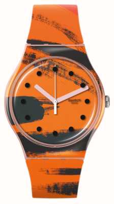 Swatch x Tate - BARNS-GRAHAM'S ORANGE AND RED ON PINK - Swatch Art Journey SUOZ362C