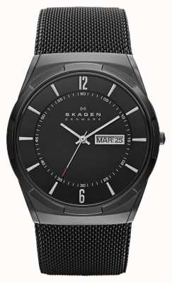 Skagen Men's Melbye Titanium Black Ion-Plated Titanium Black Dial Watch SKW6006
