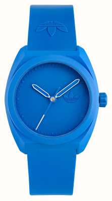 Adidas Project Three (42mm) Blue Dial / Blue Bio-Resin Strap AOST24052