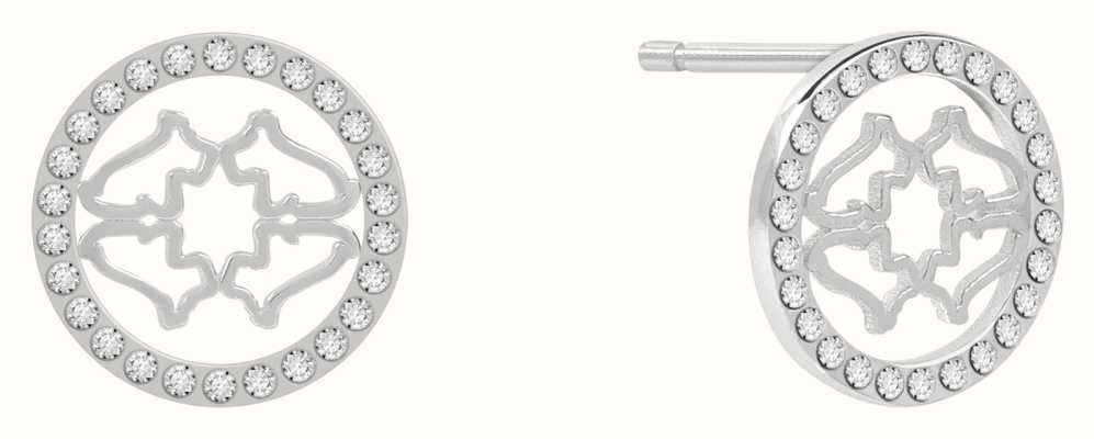 Radley Jewellery Heirloom Sterling Silver Stud Earrings Crystal Set RYJ1427