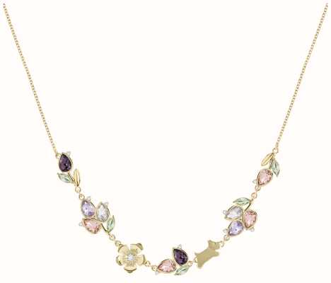 Radley Jewellery Tulip Street 18ct Gold Plated Floral Stone Set Necklace RYJ2444S