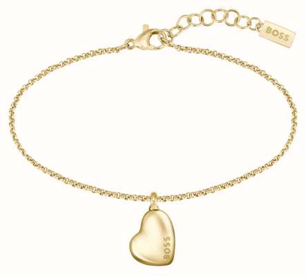 BOSS Jewellery Women's Honey Gold-Tone Stainless Steel Charm Bracelet 1580595