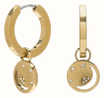 Olivia Burton Celestial Sun Gold Plated Stainless Steel Hoop Earrings 24100163