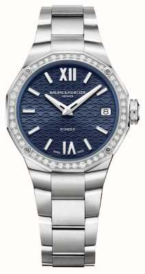 Baume & Mercier Riviera Diamond Quartz (33mm) Night Blue Dial / Stainless Steel Bracelet M0A10765