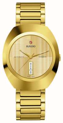 RADO DiaStar Original (38mm) Gold Dial / Gold-Tone Stainless Steel Bracelet R12161253