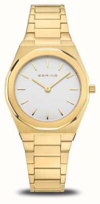 Bering Women's Classic (32mm) Silver Dial / Gold-Tone Stainless Steel Bracelet 19632-730
