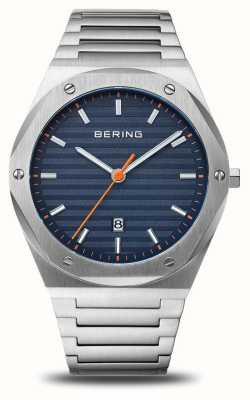 Bering Men's Classic (42mm) Blue Dial / Stainless Steel Bracelet 19742-707