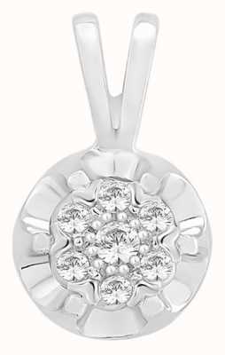 Perfection Crystals Art Deco Cluster Pendant (0.10ct) P2124-SK