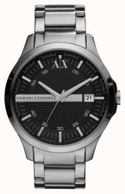 Armani Exchange Men's | Black Textured Dial | Stainless Steel Bracelet AX2103