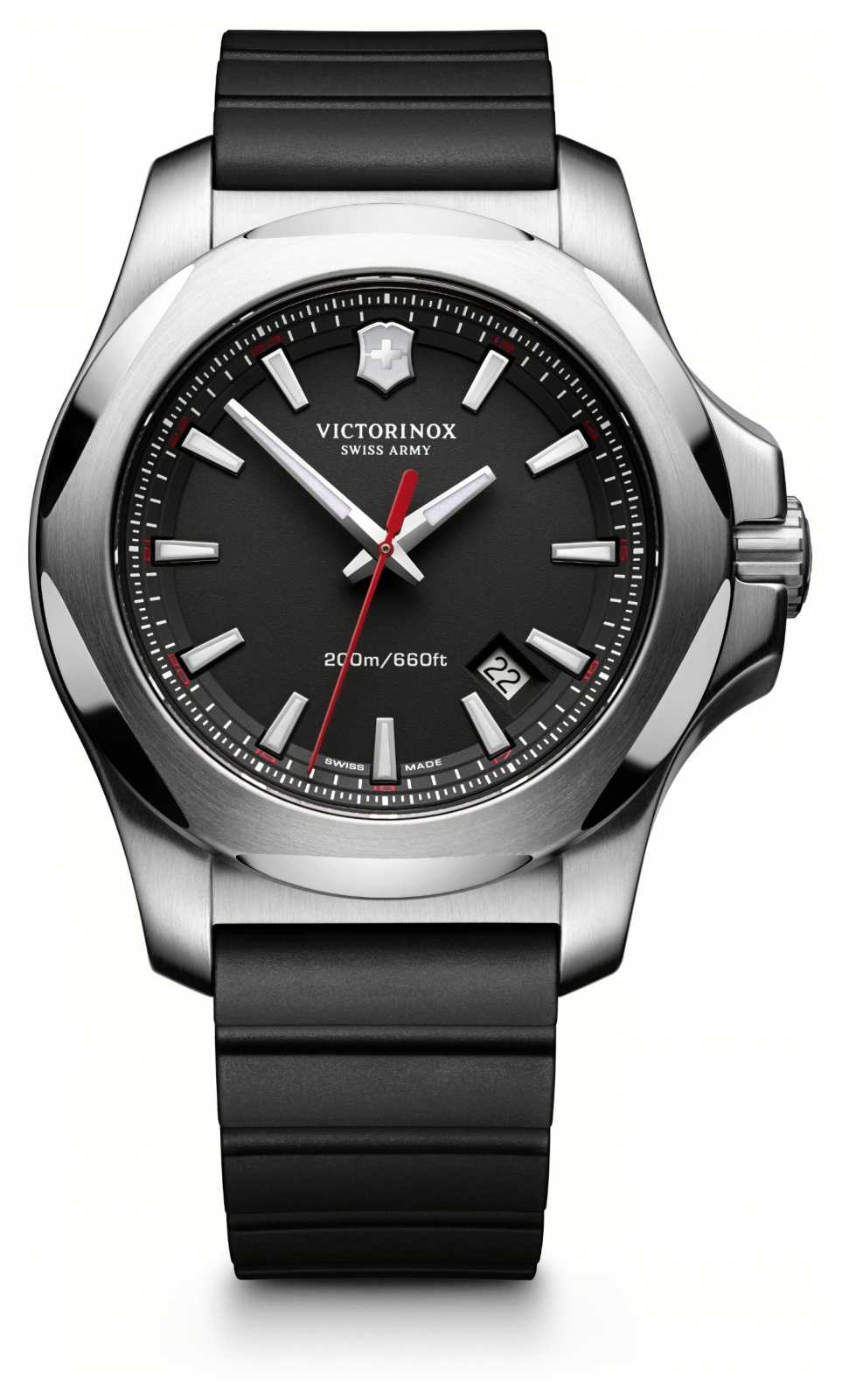 Victorinox 241682.1 I.N.O.X. Black Rubber Strap Men's Watch