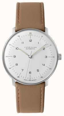 Junghans Max Bill | Automatic | Beige Leather Strap | Sapphire Glass 027/3502.02