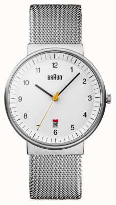 Braun Men's Silver White Watch BN0032WHSLMHG