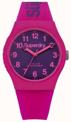 Superdry Unisex Urban Pink And Purple Rubber Strap SYG164PV