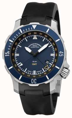 Muhle Glashutte Seebataillon GMT Indian Rubber Band Blue Dial M1-28-62-KB