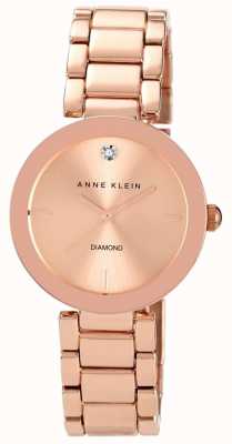 Anne Klein Women's Rose Gold Tone Bracelet Rose Gold Dial AK/N1362RGRG