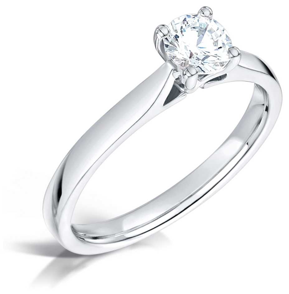 Certified Diamond  0.30ct D SI1 GIA Diamond Engagement Ring Jewellery