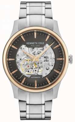 Kenneth Cole Men's Automatic Skeleton Dial Stainless Steel Bracelet KC15110001