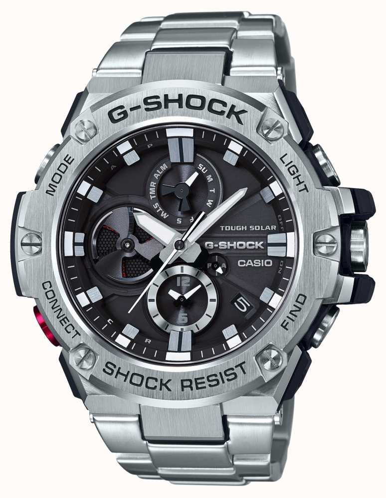 Casio G Steel Bluetooth Triple Connect Mens Chronograph Gst B100d 1aer First Class Watches