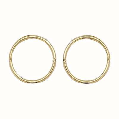 James Moore TH 9k Yellow Gold Hinged Sleepers 10 mm ES144