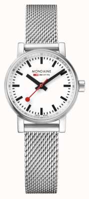 Mondaine Women's Evo2 Petite 26mm Stainless Steel Mesh Watch MSE.26110.SM
