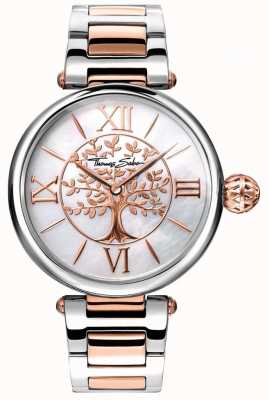 Thomas Sabo Women's Glam And Soul Karma Watch Rose Gold And Silver WA0315-272-213-38