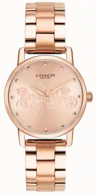 Coach Women's Grand Rose Gold Bracelet & Case Watch 14502977