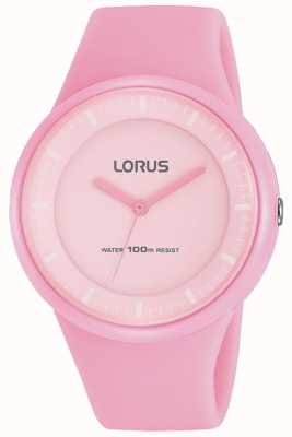 Lorus Women's Watch Pink Silicone Strap Pale Pink Dial RRX25FX9