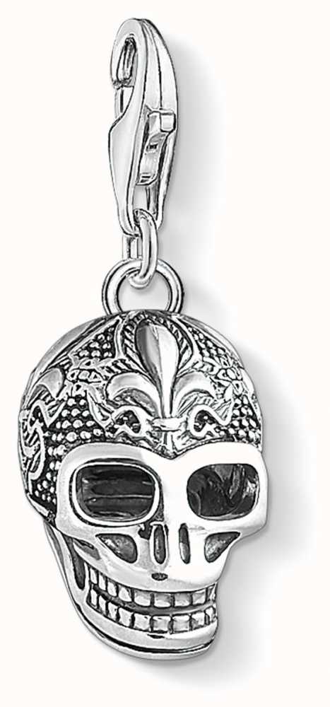 Thomas Sabo Skull With Lily Sterling Silver Charm 1546-637-21 - First ...