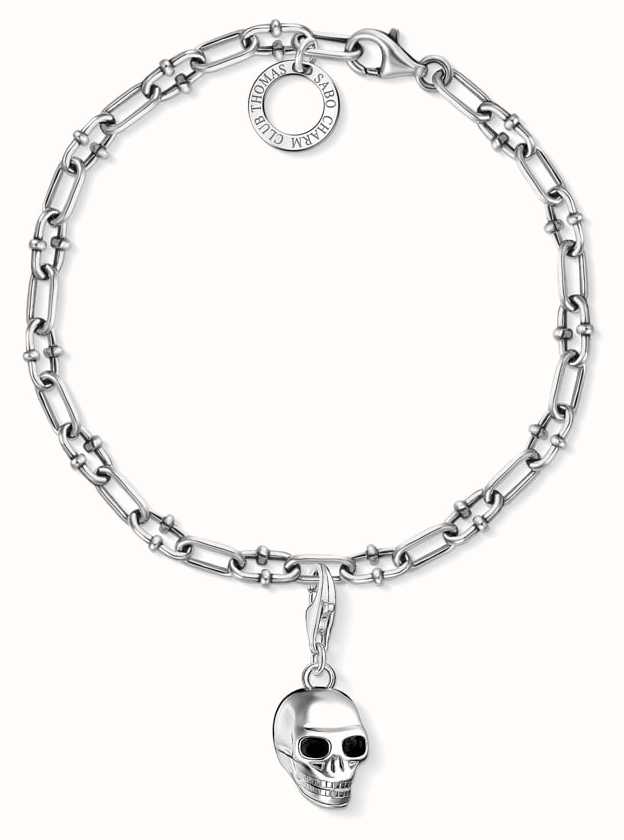 Thomas Sabo Skull Sterling Silver Charm 1550-637-21 - First Class Watches™