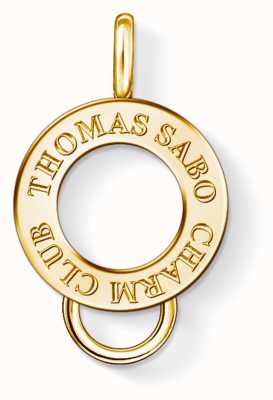 Thomas Sabo Yellow Gold Plated Sterling Silver Charm Carrier X0247-413-39