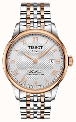 Tissot Men's Le Locle Powermatic 80 Two Tone Rose Gold Plated T0064072203300