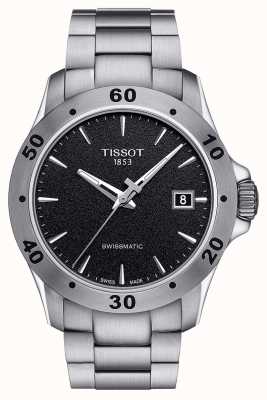 Tissot Men's V8 Swissmatic Black Dial Stainless Steel Bracelet T1064071105100