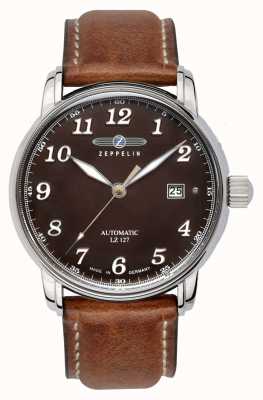 Zeppelin | Series LZ127 | Automatic Date | Brown Leather Strap | 8656-3