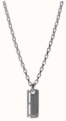 Fossil Men's Stainless Steel Dog Tag Pendant Necklace JF84466040
