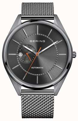Bering Automatic Date Display Grey Dial Stainless Steel Mesh Strap 16243-377