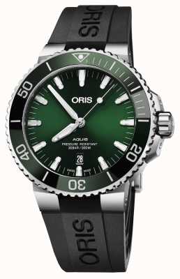 ORIS Aquis Date Automatic (43.5mm) Green Dial / Black Rubber Strap 01 733 7730 4157-07 4 24 64EB