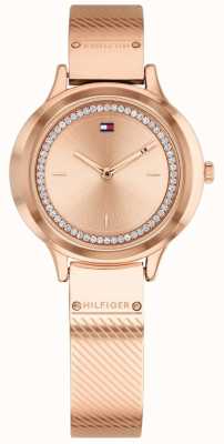 Tommy Hilfiger Womens Olivia Rose Gold Plated Watch 1781911