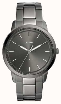 Fossil Men's The Minimalist | Grey Dial | Gunmetal Stainless Steel Bracelet FS5459