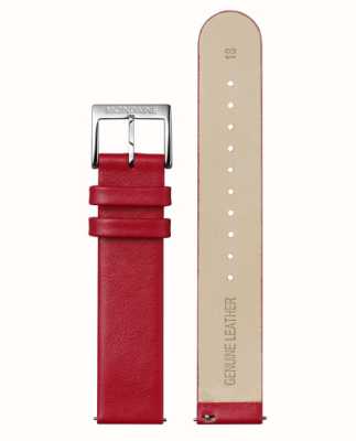 Mondaine Strap Only 18mm Red Leather Strap FE311830Q5