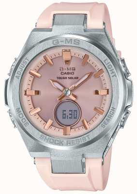 Casio G-MS Baby-G Tough Solar Pink Rubber Strap MSG-S200-4AER