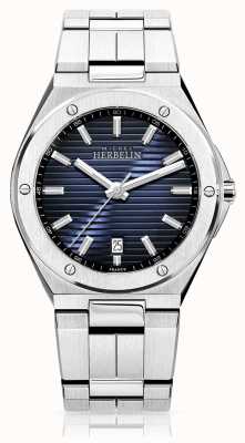 Michel Herbelin Men's Stainless Steel Watch Blue Dial 12245/B15