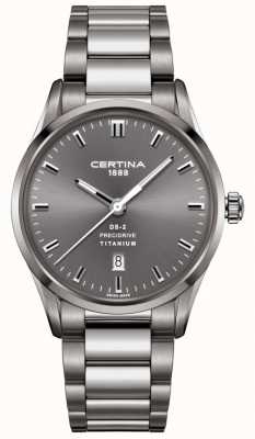 Certina Men's DS-2 Precidrive Grey Titanium Steel Watch C0244104408120