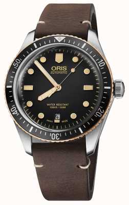 ORIS Divers Sixty Five Brown Leather Strap 01 733 7707 4354-07 5 20 55