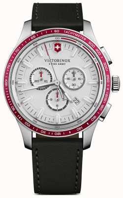 Victorinox Swiss Army Men's Alliance Sport Chronograph White Dial Black Leather 241819